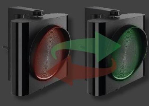 Twincolor (rood/groen) LED 24V verkeerslicht 