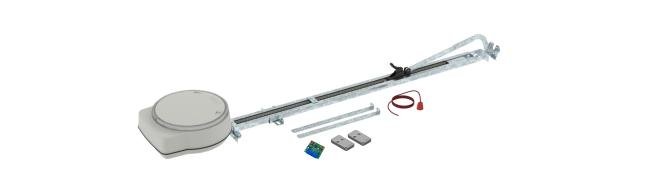 KIT avec moteur UL/1200/HS pour porte sectionnelle et rail 4m 