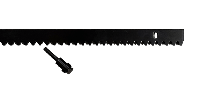 Crémaillère en acier galvanisée noire 1 m avec 3 entretoises noire - GA551-Z