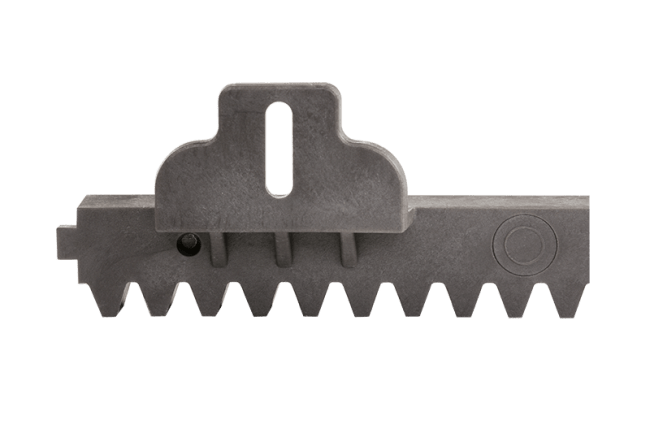 Kunststof tandlat grijs GA557-G met bevestiging naar boven