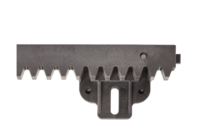 Crémaillère en plastique gris GA557-G avec fixation vers le bas