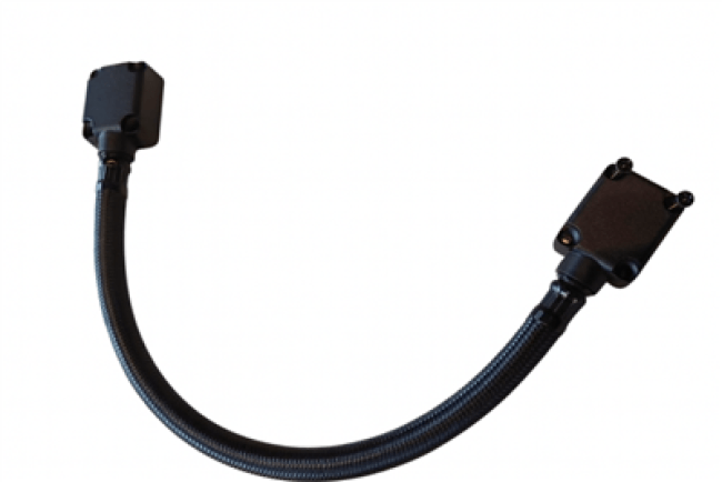 Kabeldoorvoer Zwart RAL9005 - diameter 10mm - lengte 450mm