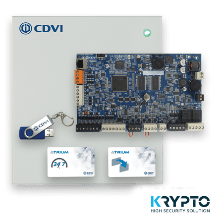 Contrôleur cryptographique Atrium avec boîtier et alimentation - Protocole Mifare/desfire EV2