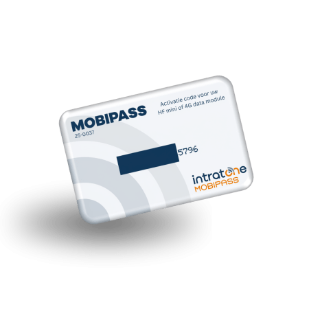 Mobipass activatiekaart, per unit 1 nodig