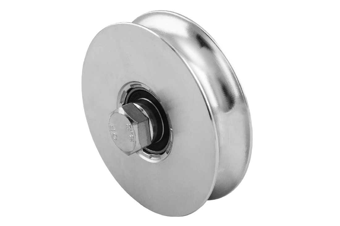 Roues pour portail coulissant autoportant