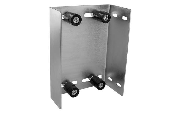 Instelbare geleidingsplaat viervoudige rolling, tot. breedte plaat 260mm - incl. rollen