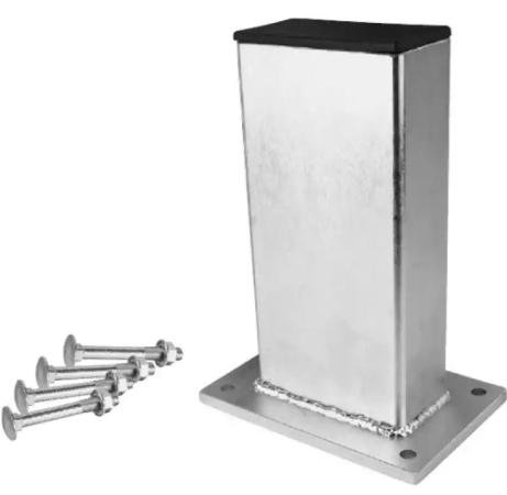 Butée d'extrémité avec support de fixation - L 260 x l 120 x P 60 mm