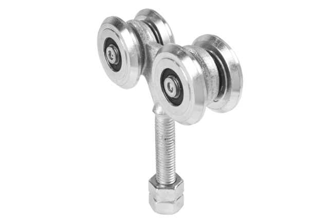 Viervoudig wielenblok met gesloten lager voor schuifdeuren en luiken - dia 42mm wiel