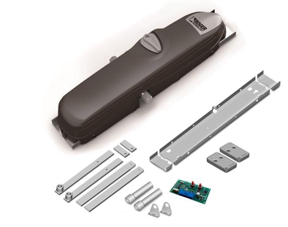 KIT met R41/831 binnenblijvende kantelpoort motor